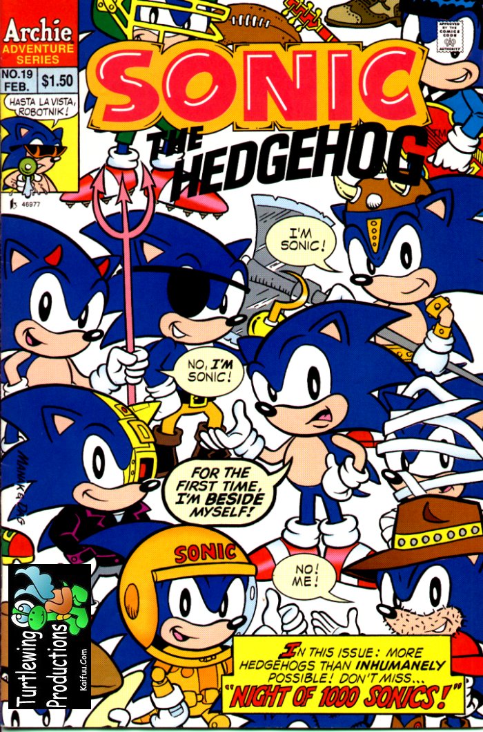 Sonic - Archie Adventure Series February 1995 Cover Page